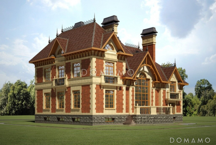 Красивый дом в стиле модерн Красивый дом в стиле модерн