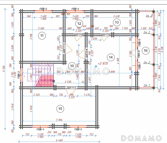 Усмань 152 / План 2 этажа Усмань 152 / План 2 этажа