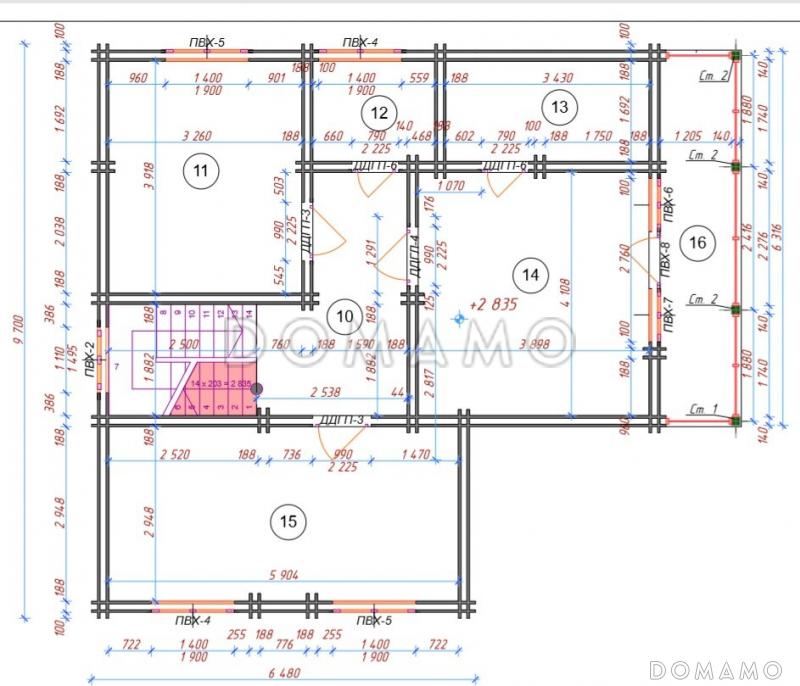 Усмань 152 / План 2 этажа