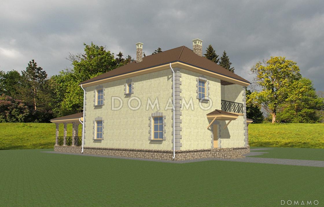 Проект двухэтажного особняка с пятью спальнями и вторым светом / 3