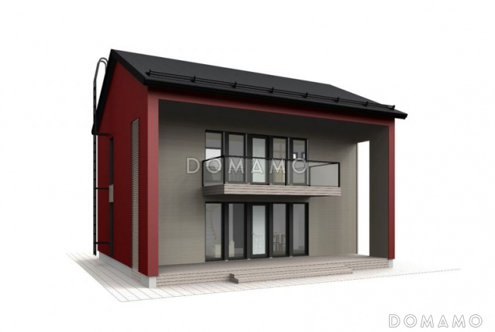 Проект стильного каркасного дома Проект стильного каркасного дома