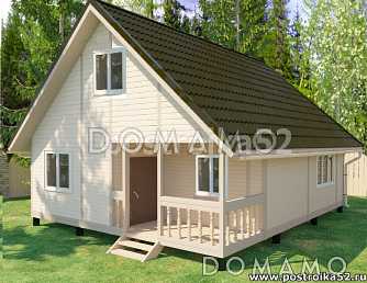 Каркасный дом на сваях