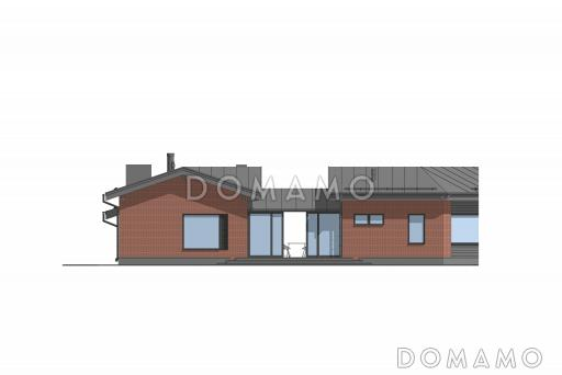 Проект сблокированного дома с мастер-спальней, зоной отдыха и утепленной террасой  / Фасад 6 Проект сблокированного дома с мастер-спальней, зоной отдыха и утепленной террасой  / Фасад 6