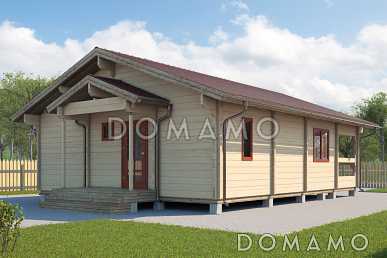 Проект одноэтажного дома из клееного бруса до 100 кв.м Проект одноэтажного дома из клееного бруса до 100 кв.м