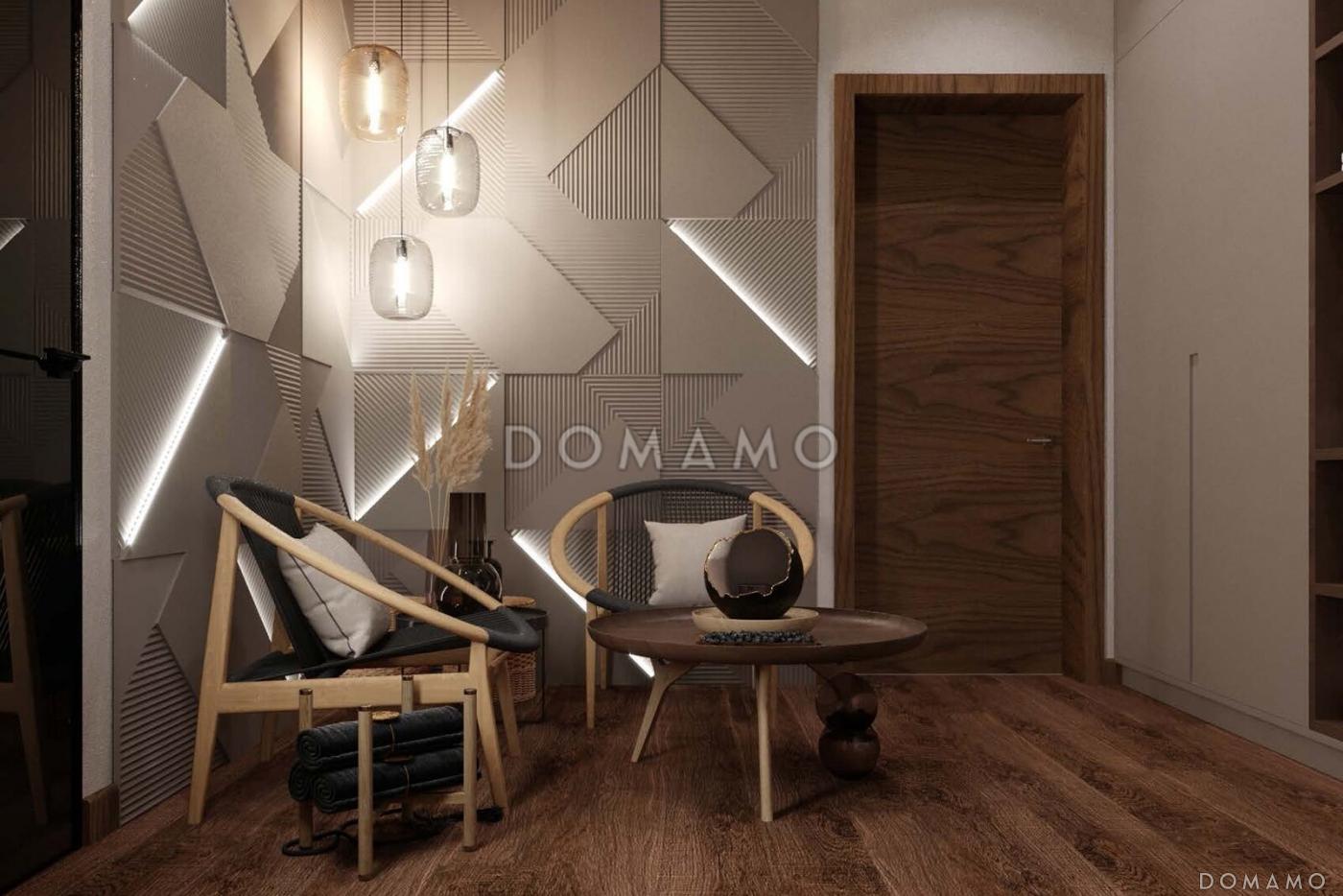 Проект дома из газобетона с сауной, 3 спальнями, террасой барбекю и навесом на 2 машины / 33