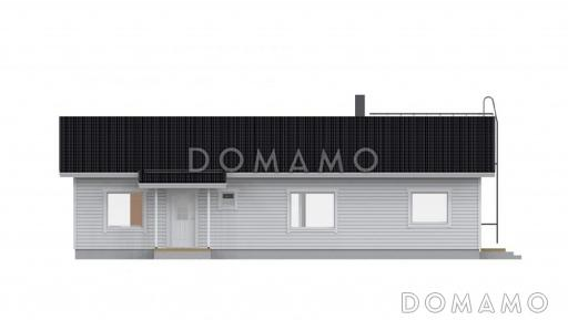 Проект каркасного дома 8x15 / Фасад 1