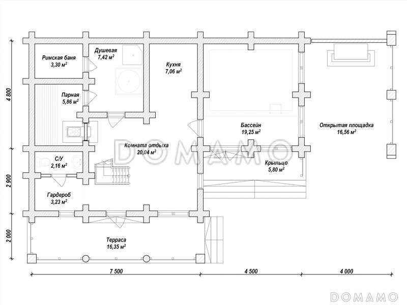 N-128 / План 1 этажа