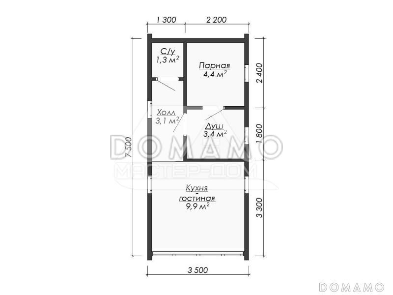 Барн26 / План 1 этажа