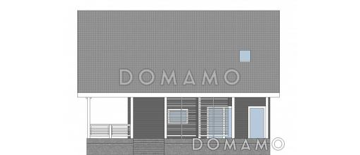 Проект каркасного дома в стиле шале / Фасад 2