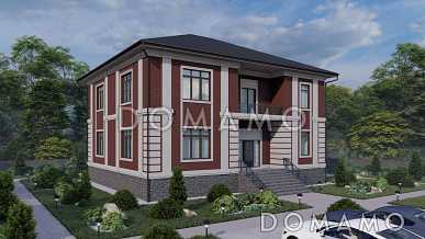 Проект трехуровневого дома с 3 спальнями, балконом и большим подвалом Проект трехуровневого дома с 3 спальнями, балконом и большим подвалом