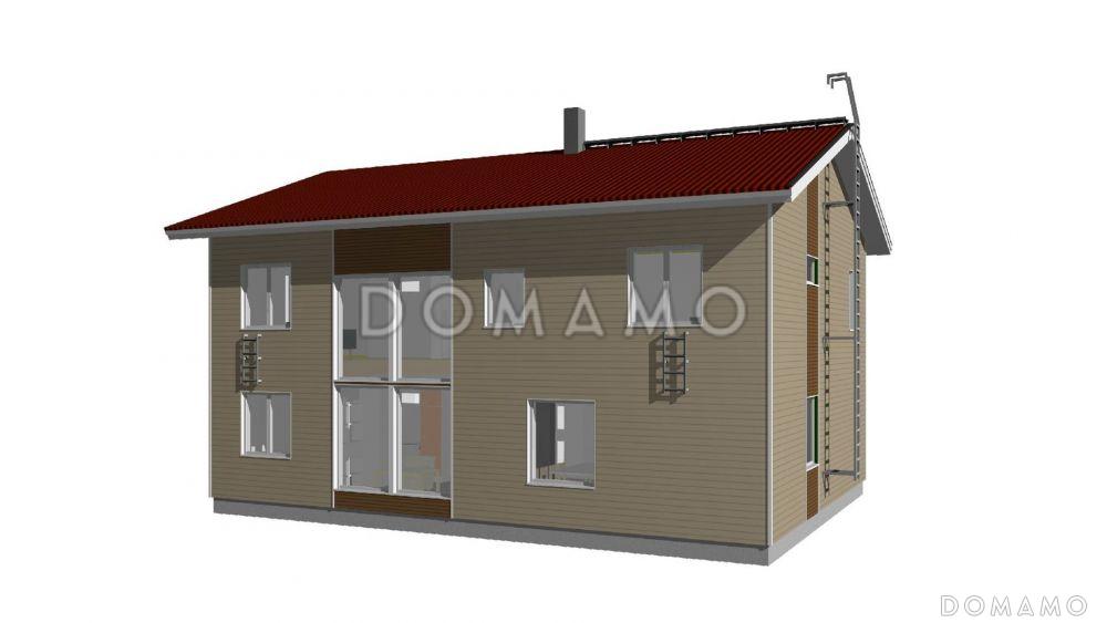 Проект двухэтажного дома с уютным небольшим кабинетом на первом этаже / 3