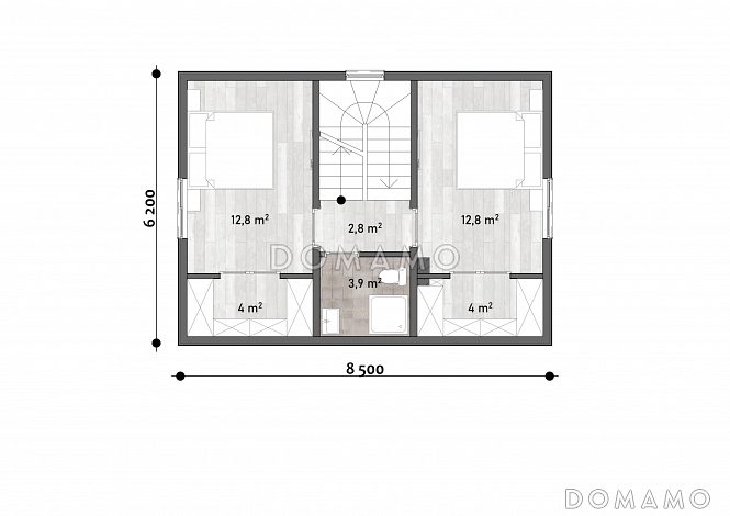 Идиллия / План 2 этажа