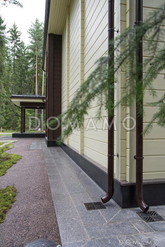 Проект двухэтажного дома из клееного бруса с парной и навесом для авто / 7