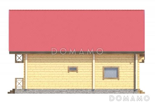 Проект дома из клееного бруса до 200 кв.м / Фасад 4