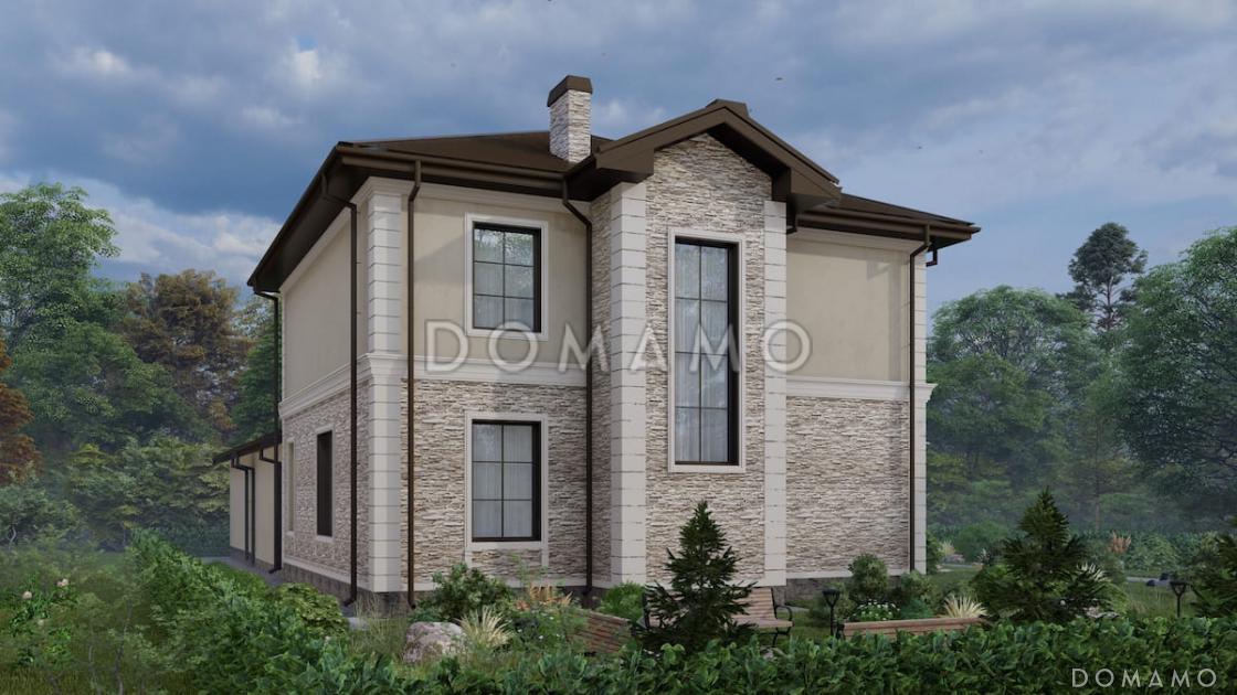 Проект двухэтажного дома с 3 спальнями, гостевой, большой ванной и террасой / 3