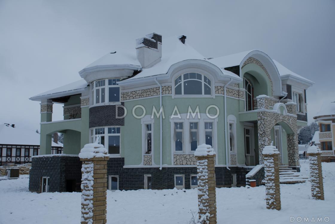 Проект коттеджа в стиле модерн с парадным балконом / 5