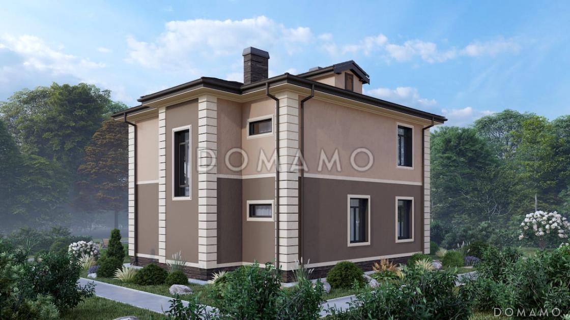 Проект двухэтажного дома с 3 спальнями, гостевой комнатой и просторной гостиной / 4