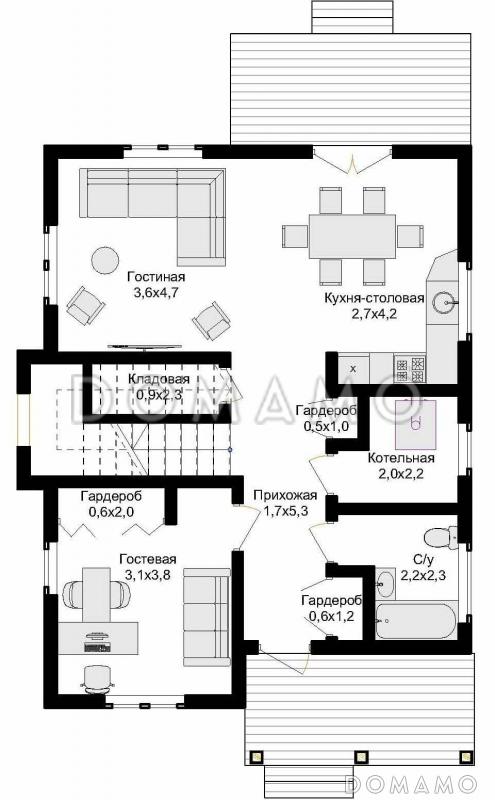 Гамильтон / План 1 этажа