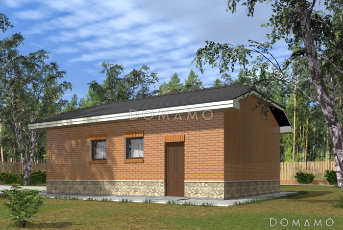 Проект гаража на две машины Проект гаража на две машины