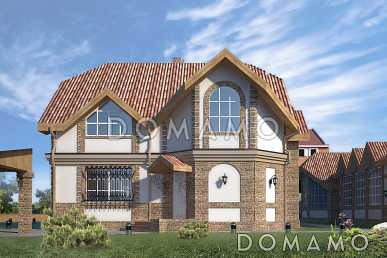 Проект дома из СИП панелей с многощипцовой крышей