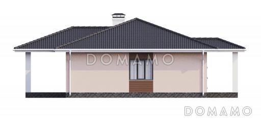 Проект одноэтажного дома в современном стиле  / Фасад 2