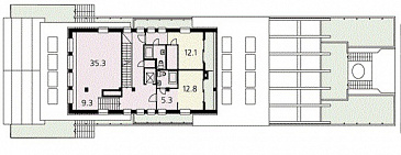 Дом на море / План 1 этажа