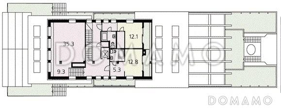 Дом на море / План 1 этажа