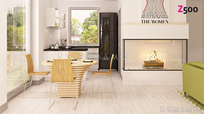 Проект одноэтажного мансардного дома из кирпича с балконом и навесом для автомобиля Проект одноэтажного мансардного дома из кирпича с балконом и навесом для автомобиля