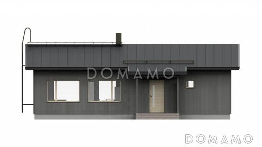 Проект одноэтажного каркасного дома до 100 кв.м / Фасад 1