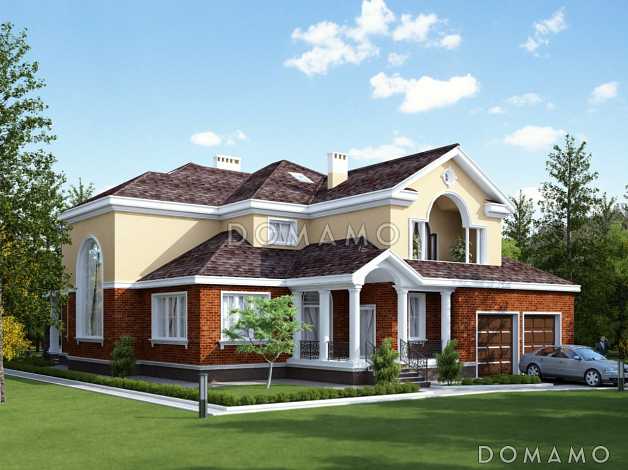 Проект просторного и светлого двухэтажного дома для большой семьи 