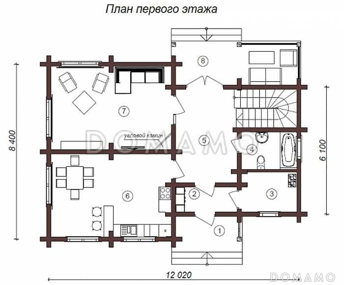Д-98 / План 1 этажа
