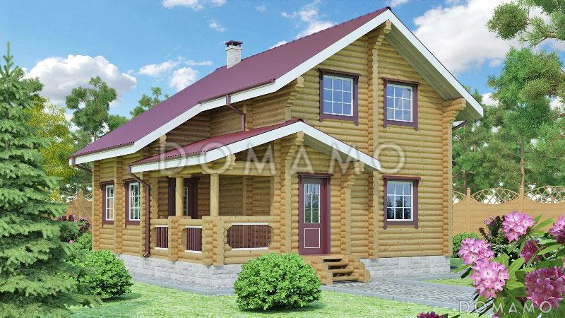 Проект дома с широким и удобным холлом на втором этаже / 1