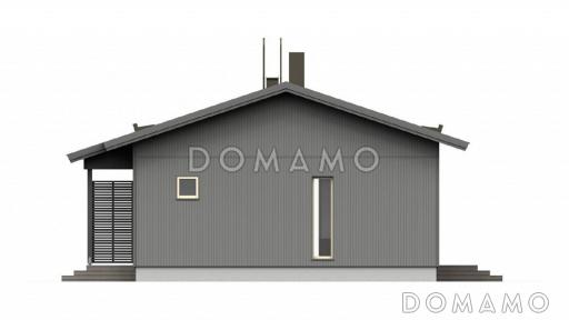 Проект одноэтажного каркасного дома до 100 кв.м / Фасад 2