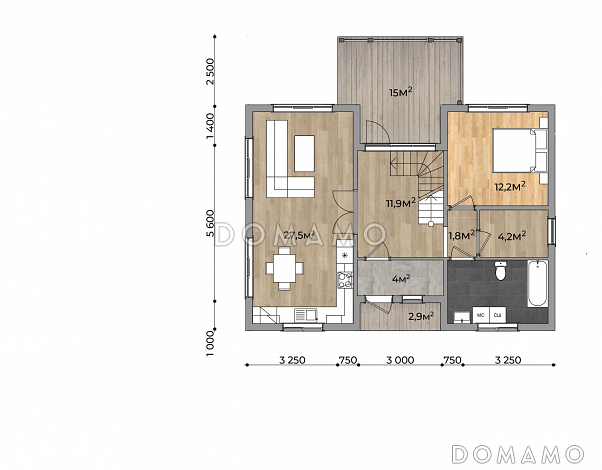 Вектор / План 1 этажа
