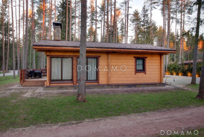 Проект одноэтажного дома из клееного бруса общей площадью 100 м. кв. Проект одноэтажного дома из клееного бруса общей площадью 100 м. кв.