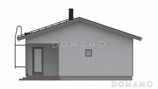 Проект компактного каркасного дома / Фасад 4