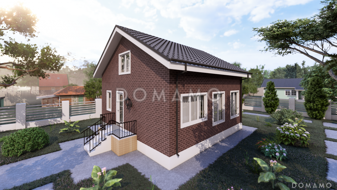 Каркасный дом для двух человек SK-56 / 3