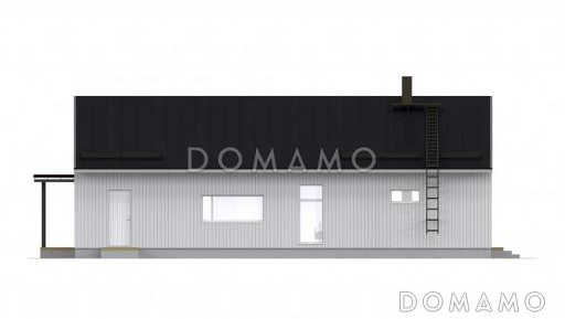 Проект каркасного дома с функциональной кухней-столовой / Фасад 1