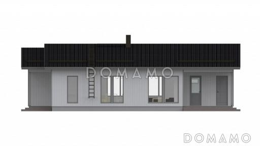 Проект компактного каркасного дома / Фасад 1