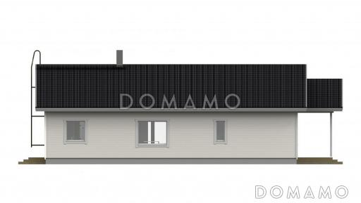Проект одноэтажного каркасного дома / Фасад 2