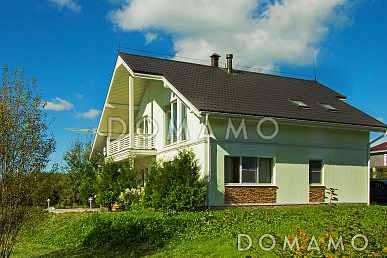 Проект каркасного дома с угловой террасой