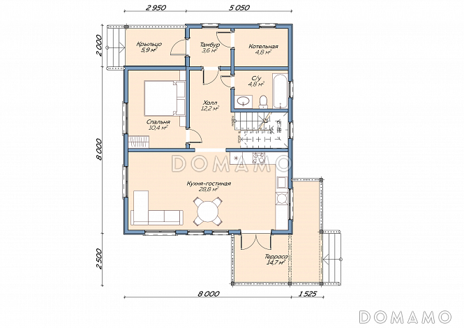 Каркасный дом 