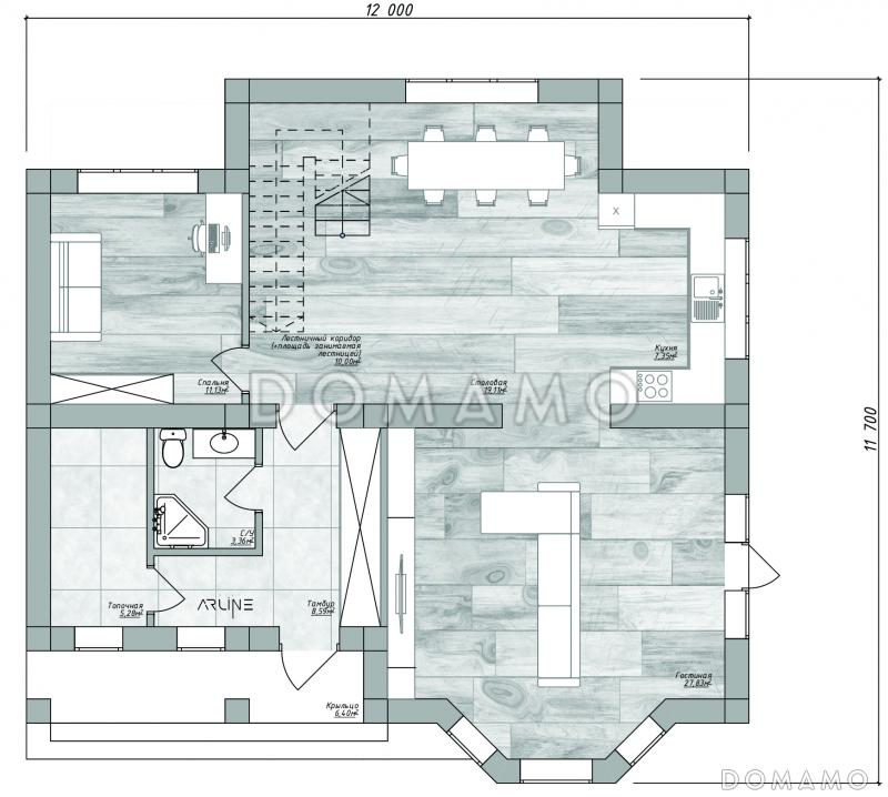 Гераклея / План 1 этажа