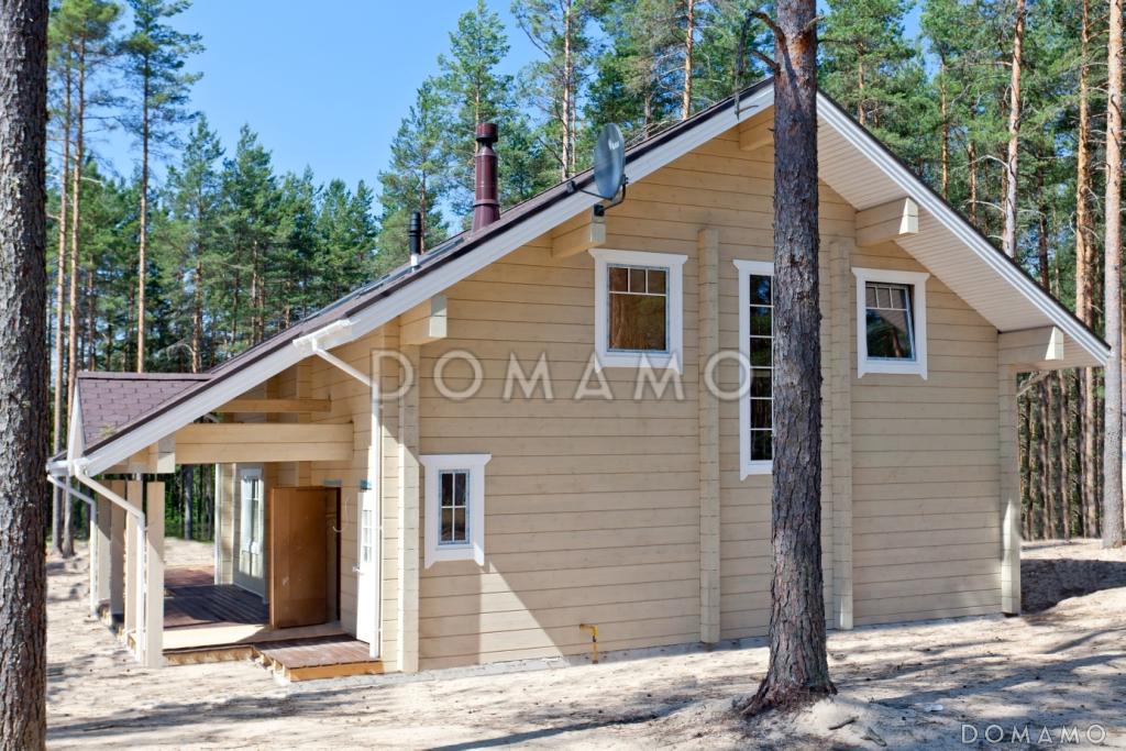 Проект деревянного дома из клееного бруса  для постоянного проживания семьи из 3-4 человек / 14