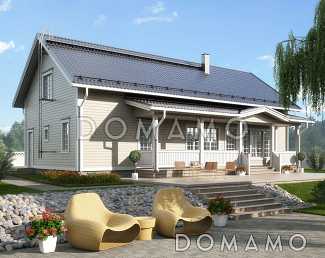 М-185 одноэтажный с мансардой дом