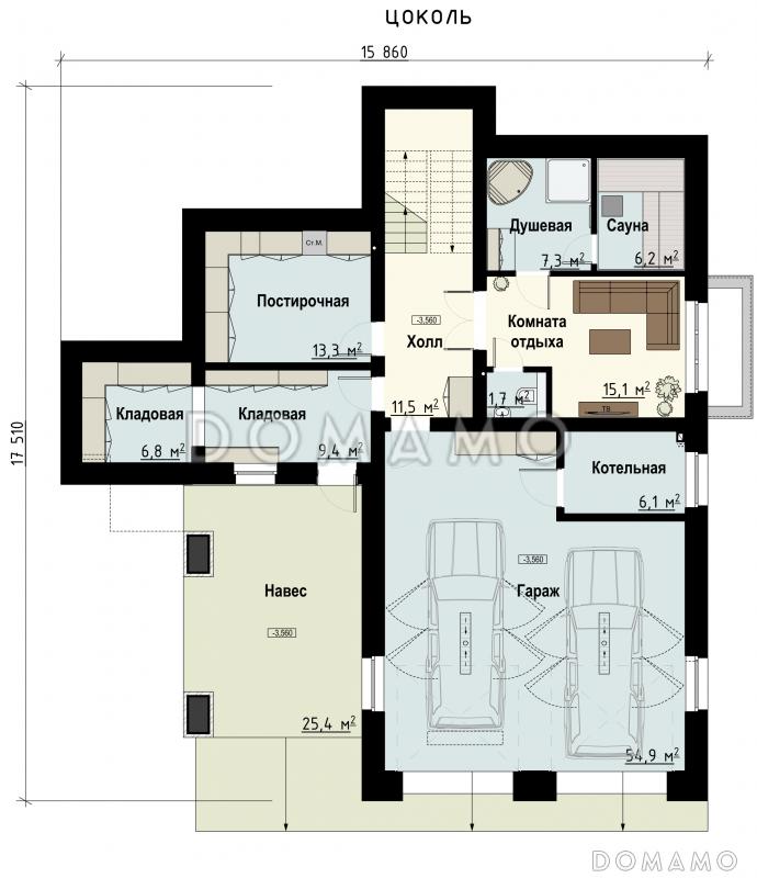 Фрэнк / План цокольного этажа