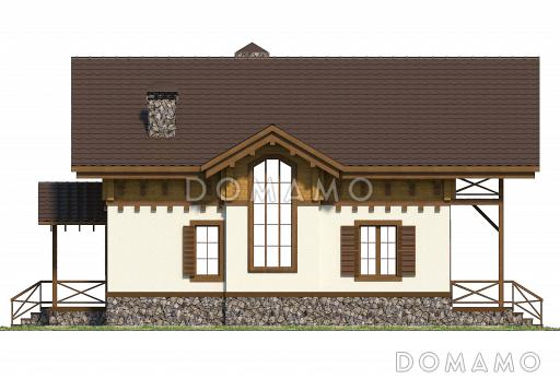 Проект коттеджа шале / Фасад 2