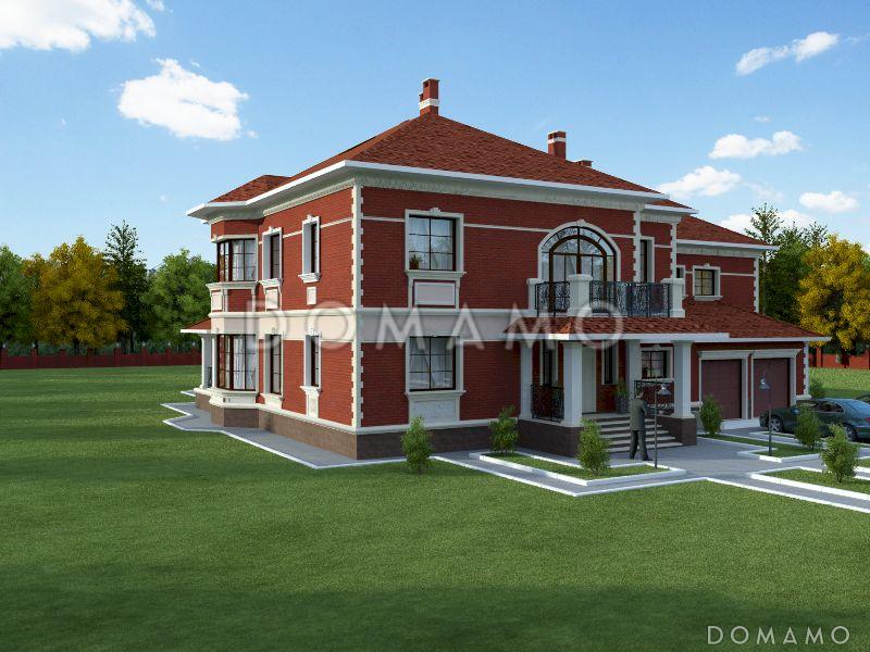 Проект загородного дома с широким крыльцом / 12