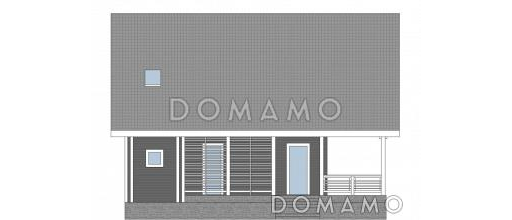 Проект кирпичного дома в стиле шале / Фасад 4