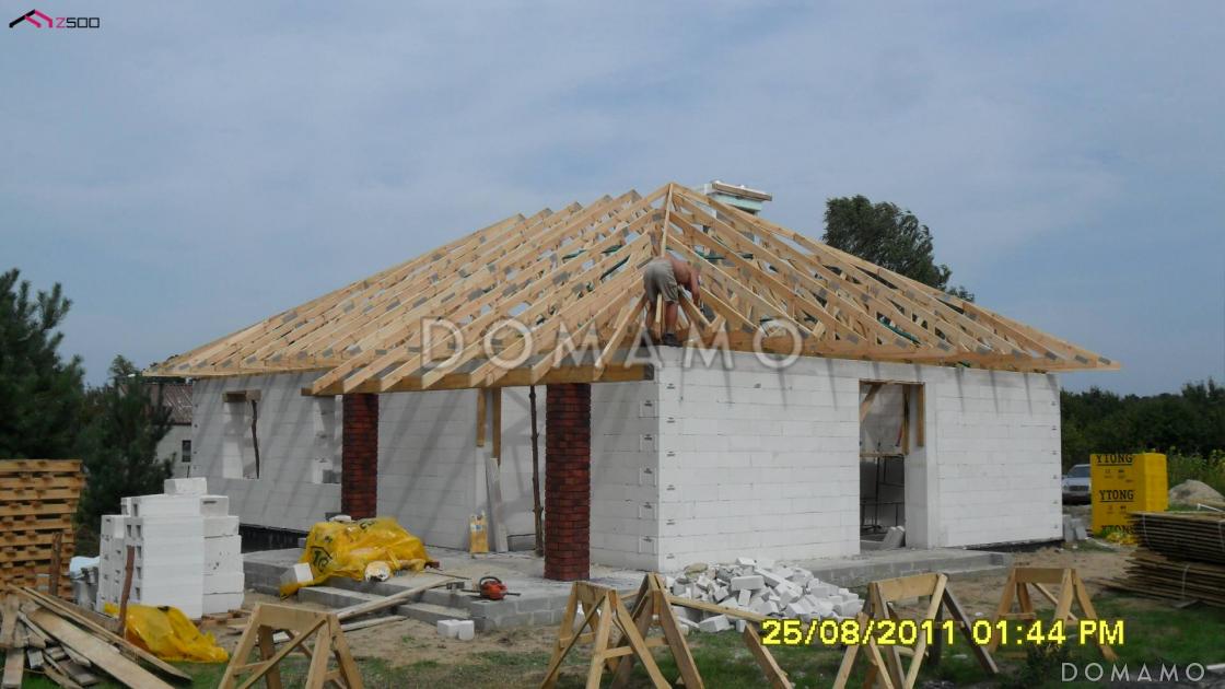 Проект одноэтажного дома адаптированного для каркасного строительства с тремя спальнями и крытой террасой / 23